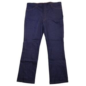 Sears Mens 44x34 Jeans Dark Wash Vintage Made in USA ESP Stretch Straight Leg